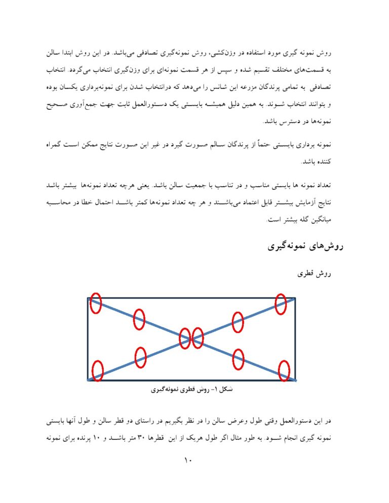 دستورالعمل وزن کشی گله های طیور صفحه 4