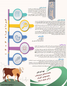 بروشور ترویجی بیماری کزاز علفی در گاوهای شیری